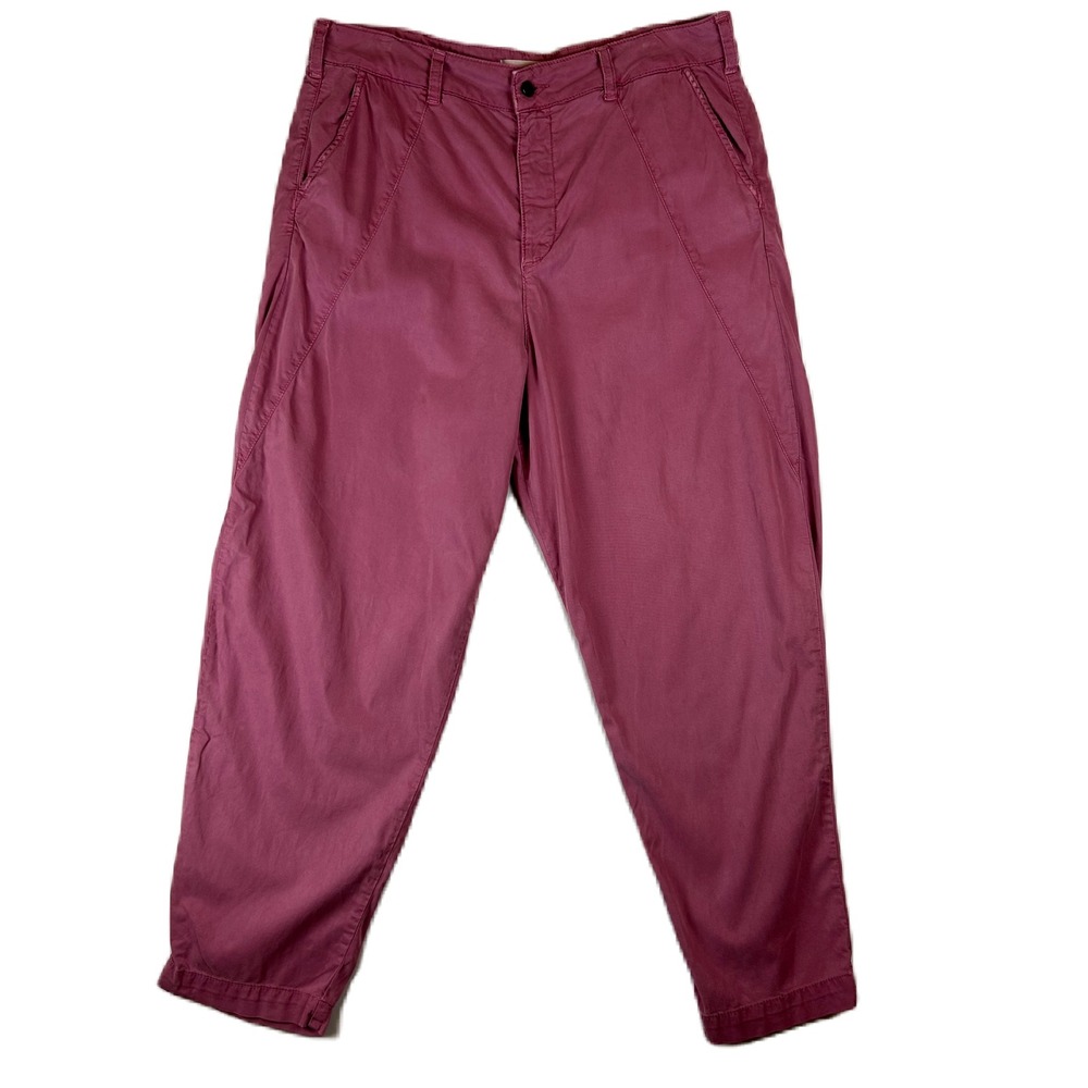 ba&sh Park Tapered High Rise Pants Bois de Rose‎ Pink Mauve Size L US 8 1E21PARK
